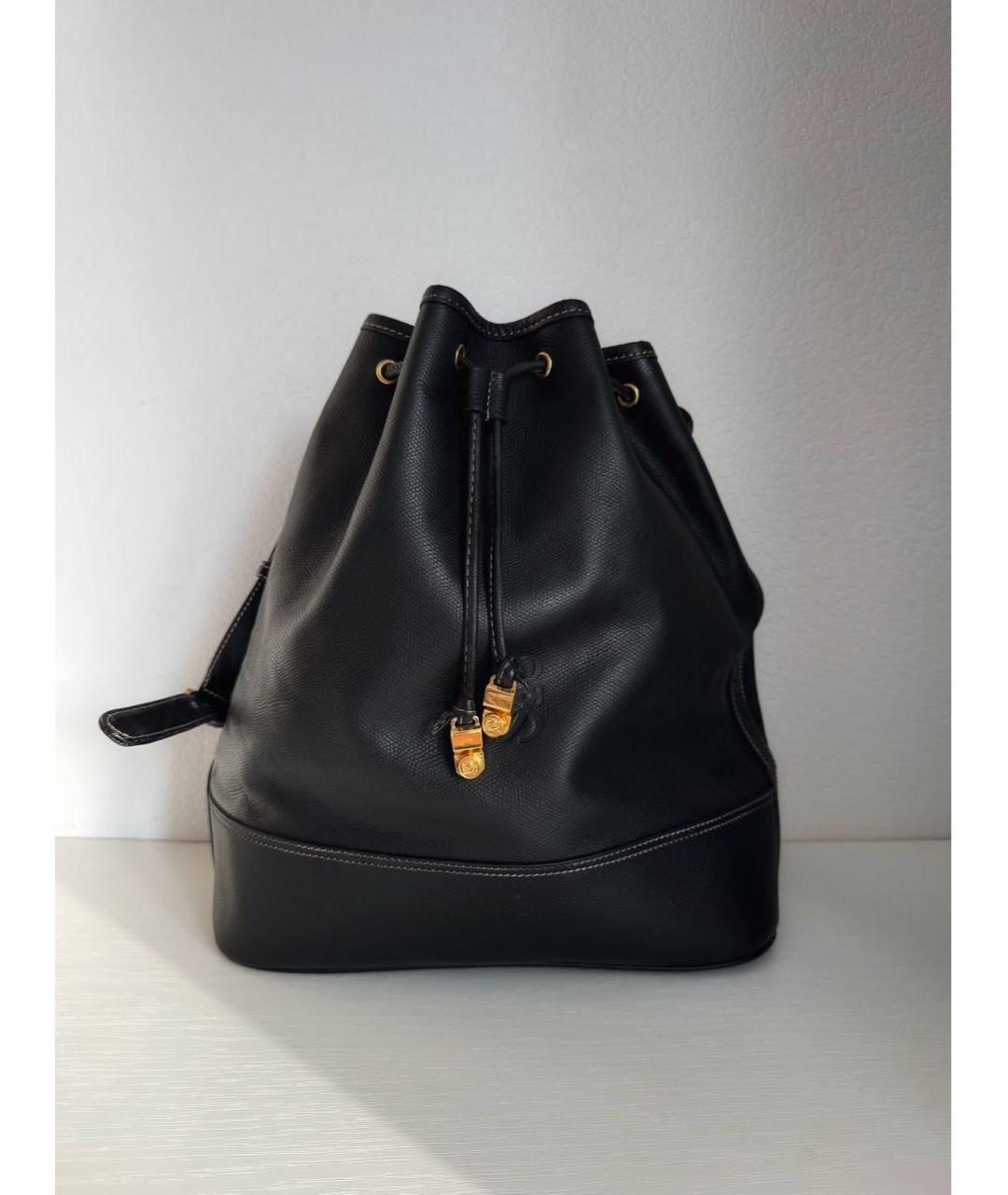 LOEWE Черная кожаная сумка через плечо, фото 9