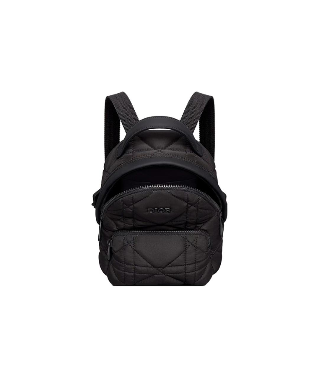 CHRISTIAN DIOR Черный тканевый рюкзак, фото 4
