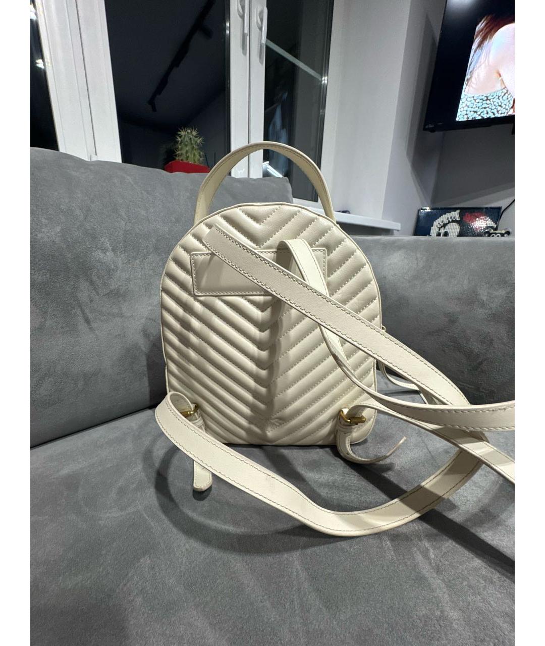 PINKO Бежевый кожаный рюкзак, фото 3