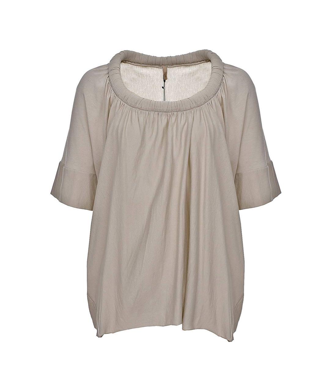 NUDE Бежевая хлопковая блузы, фото 1