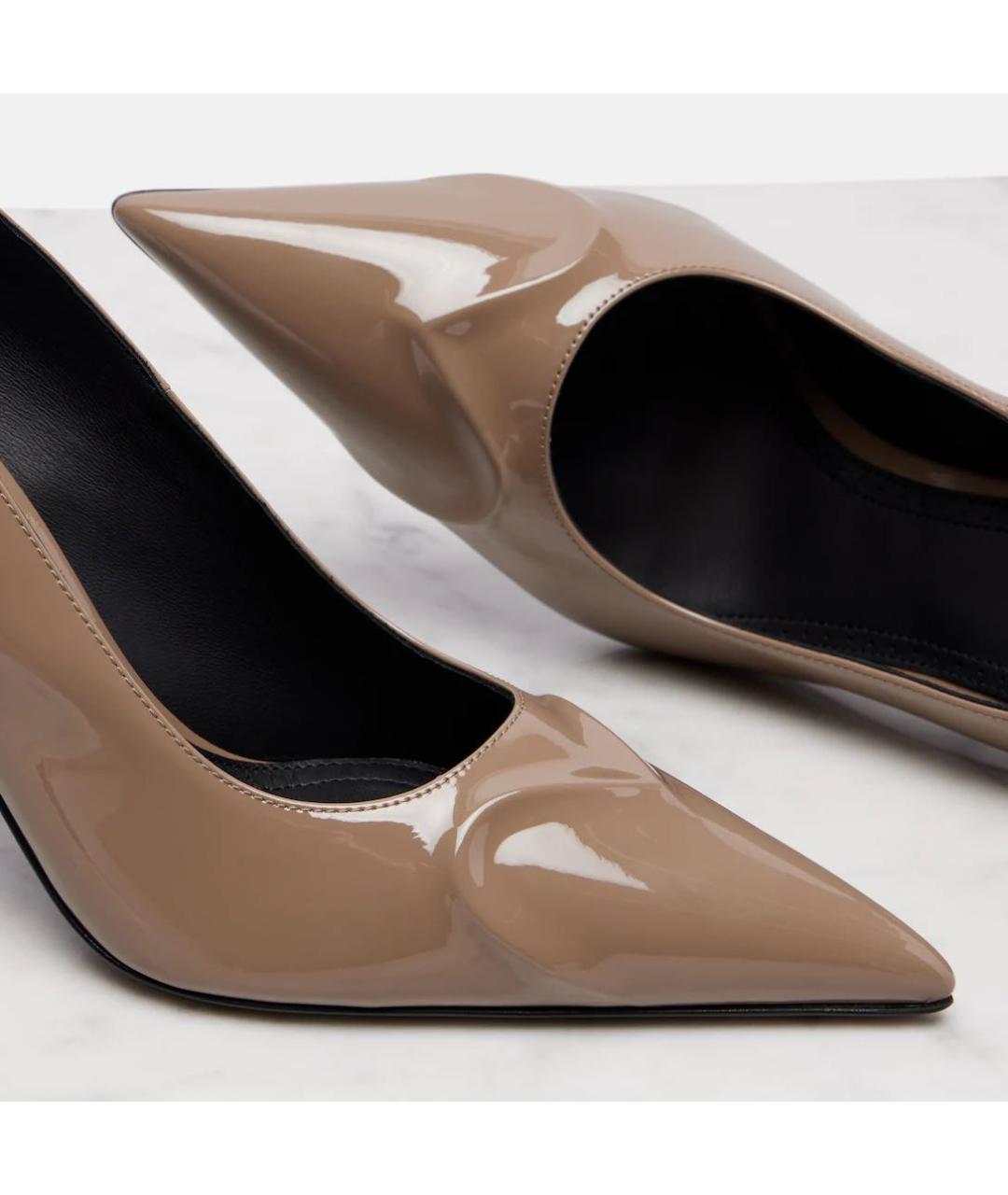 ALAIA Бежевые туфли из лакированной кожи, фото 2
