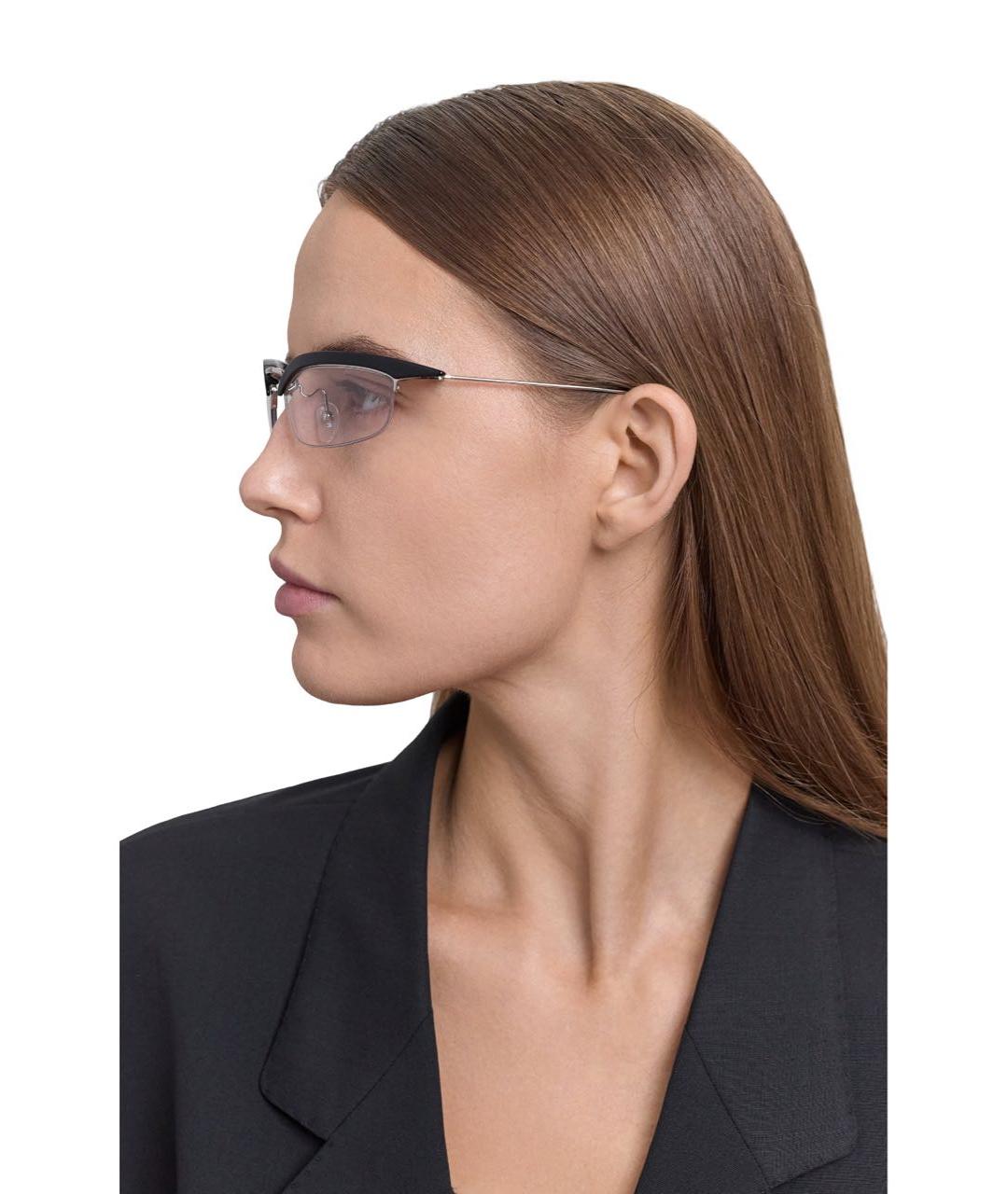 PRADA Черные пластиковые солнцезащитные очки, фото 2