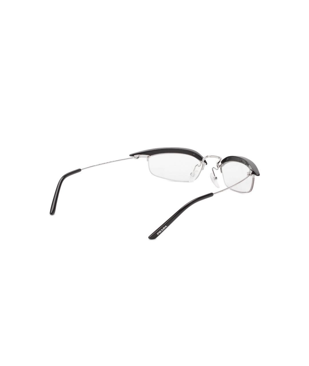 PRADA Черные пластиковые солнцезащитные очки, фото 3