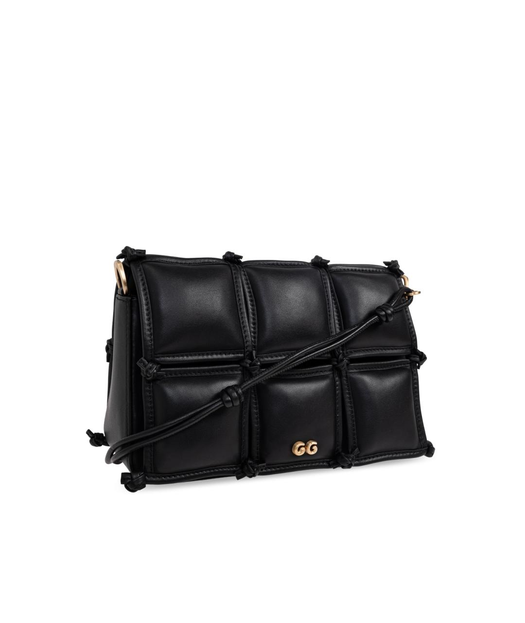 CULT GAIA Черная кожаная сумка через плечо, фото 3