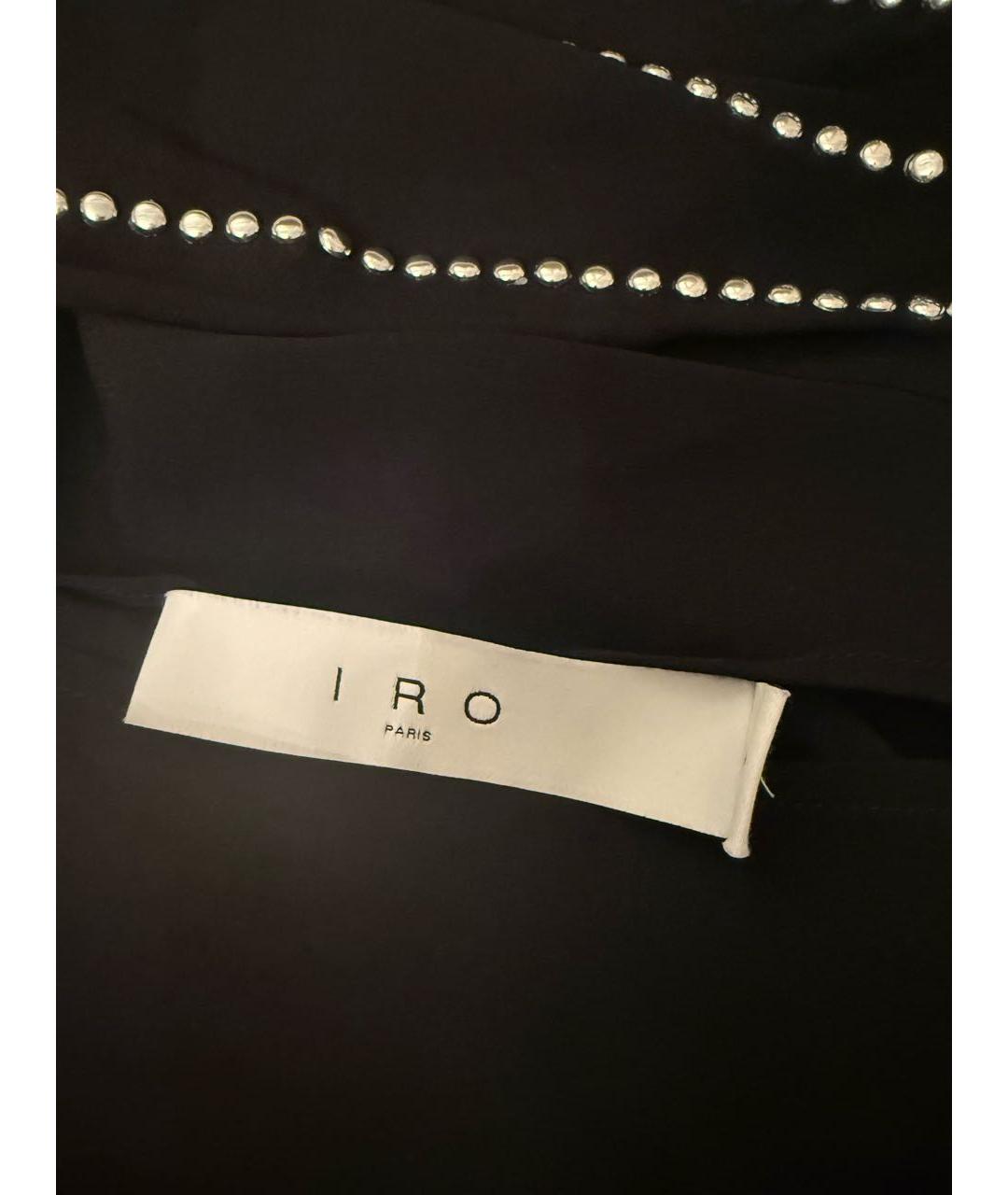 IRO Черное вискозное повседневное платье, фото 3