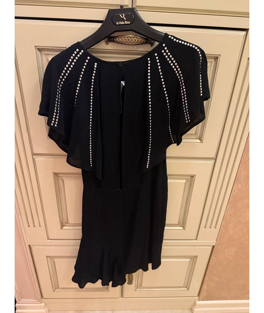 IRO Черное вискозное повседневное платье, фото 2