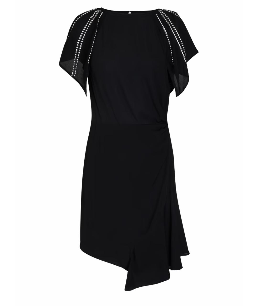 IRO Черное вискозное повседневное платье, фото 1