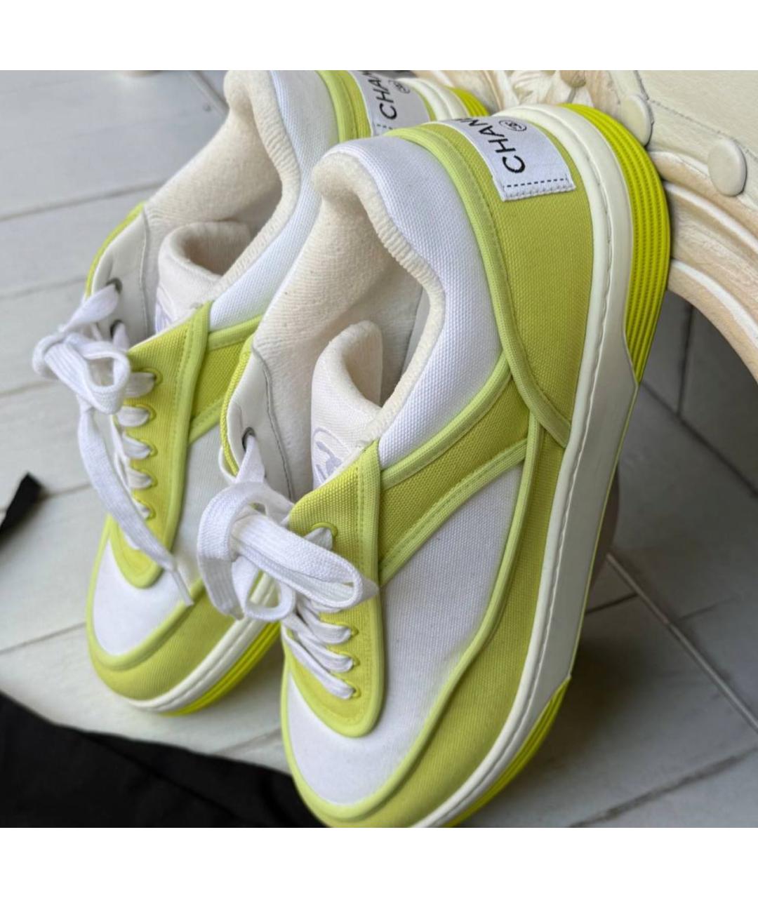 CHANEL Мульти текстильные кеды, фото 5