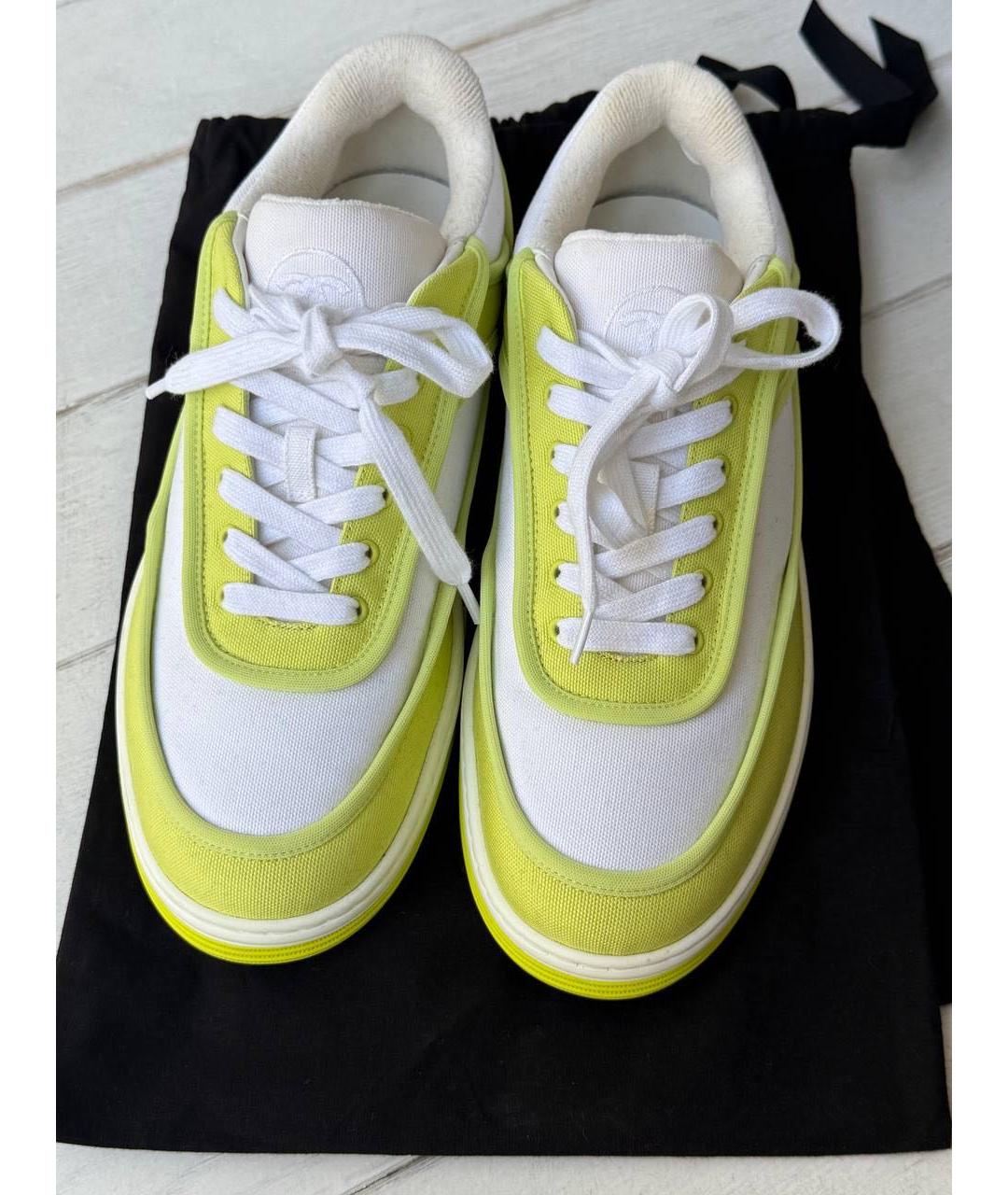 CHANEL Мульти текстильные кеды, фото 2