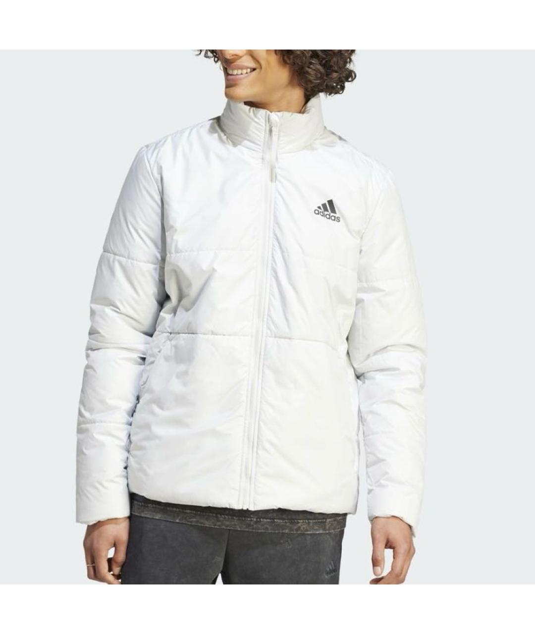 ADIDAS Белая полиэстеровая куртка, фото 2