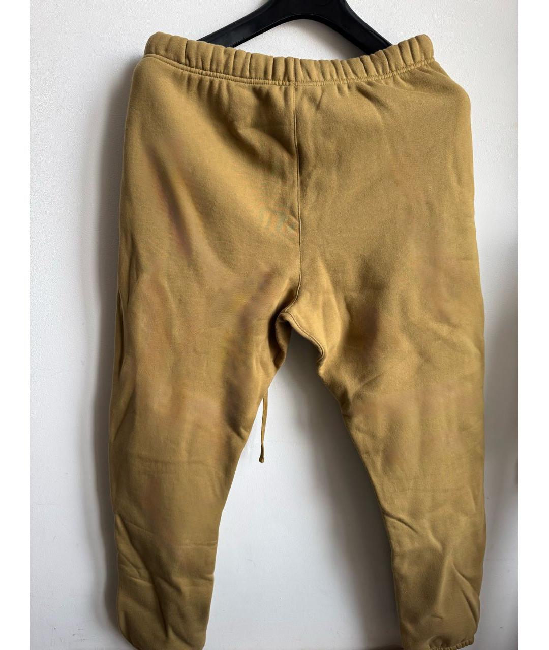 FEAR OF GOD ESSENTIALS Горчичные хлопковые повседневные брюки, фото 2
