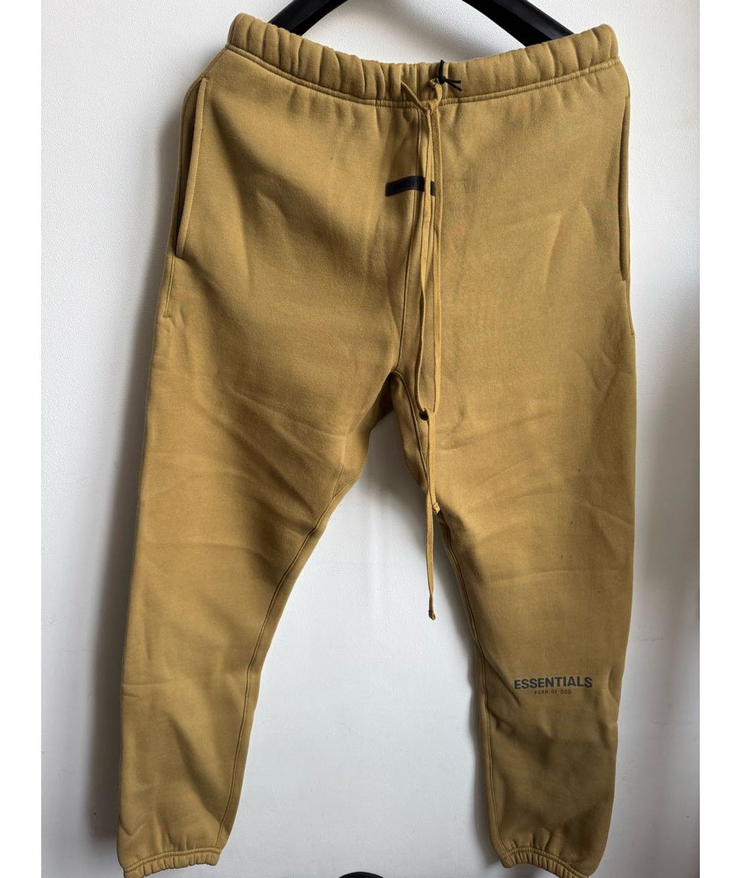 FEAR OF GOD ESSENTIALS Горчичные хлопковые повседневные брюки, фото 8