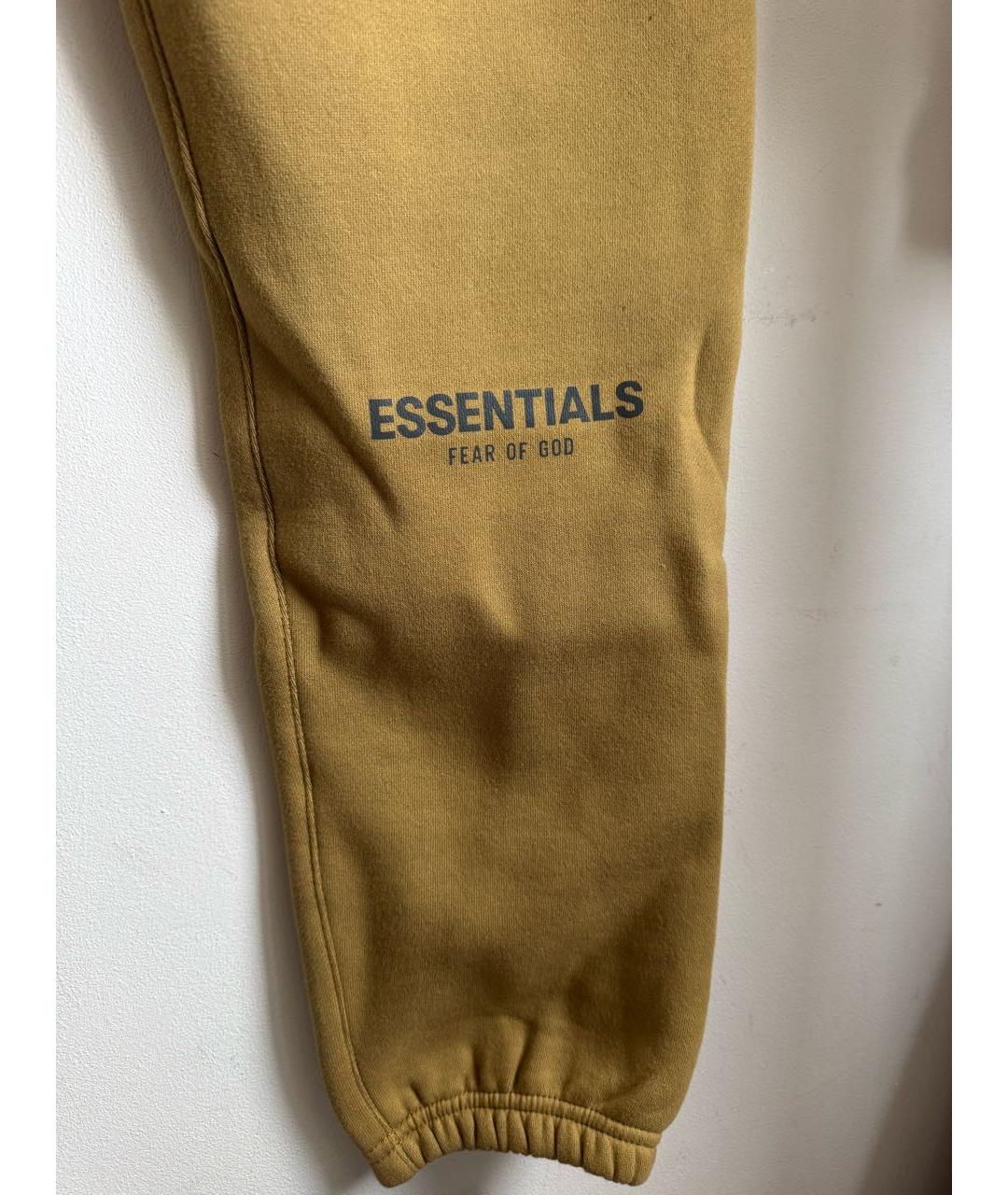 FEAR OF GOD ESSENTIALS Горчичные хлопковые повседневные брюки, фото 7