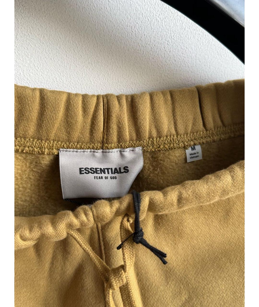 FEAR OF GOD ESSENTIALS Горчичные хлопковые повседневные брюки, фото 4