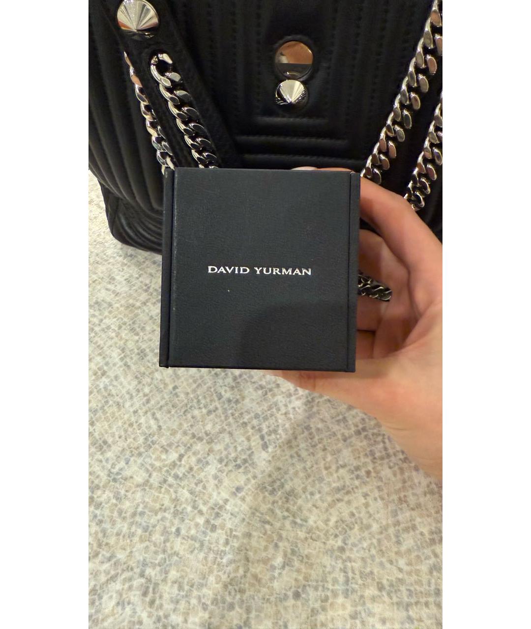 David Yurman Черное серебряное кольцо, фото 4