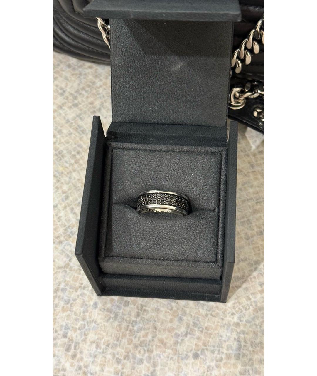David Yurman Черное серебряное кольцо, фото 2