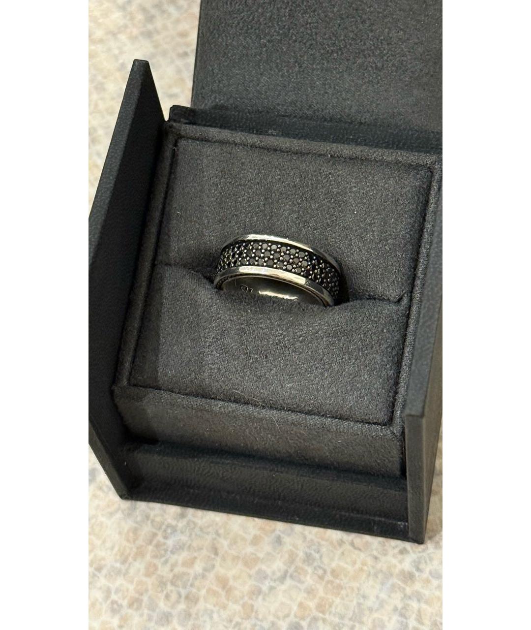 David Yurman Черное серебряное кольцо, фото 7