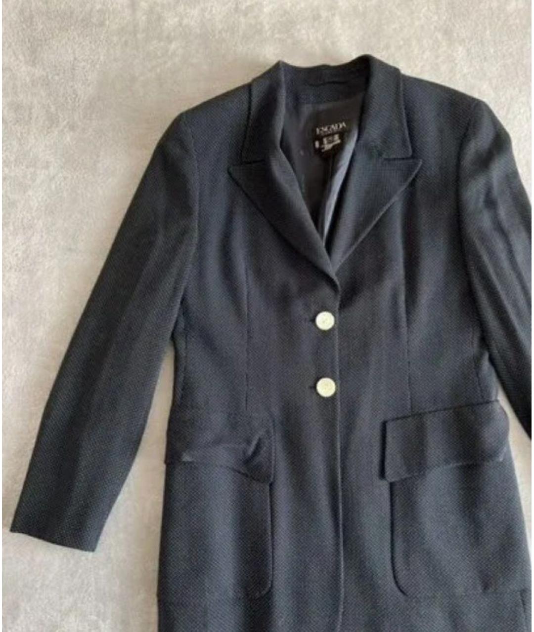 ESCADA Темно-синий шерстяной жакет/пиджак, фото 2