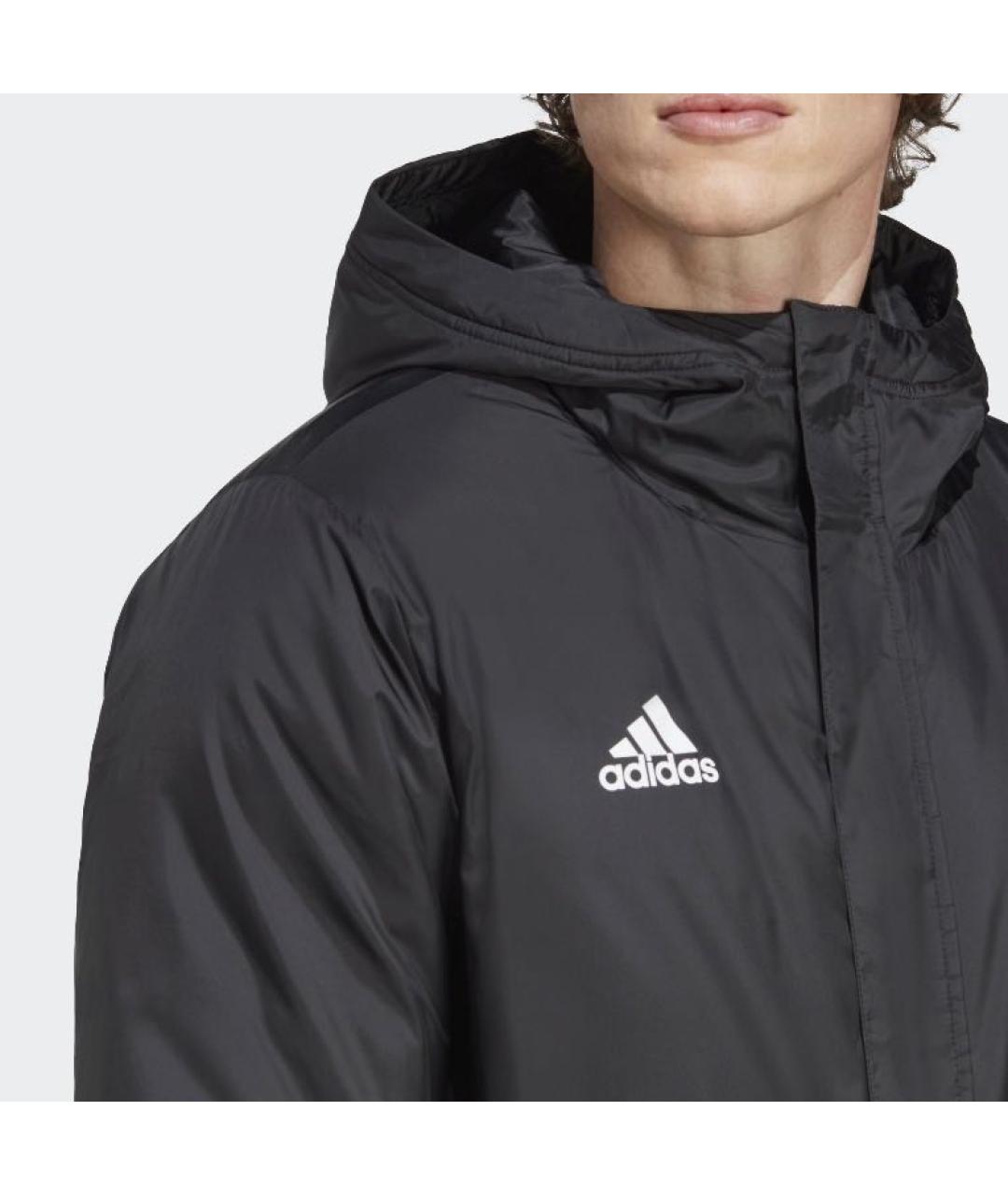 ADIDAS Черная полиэстеровая куртка, фото 5