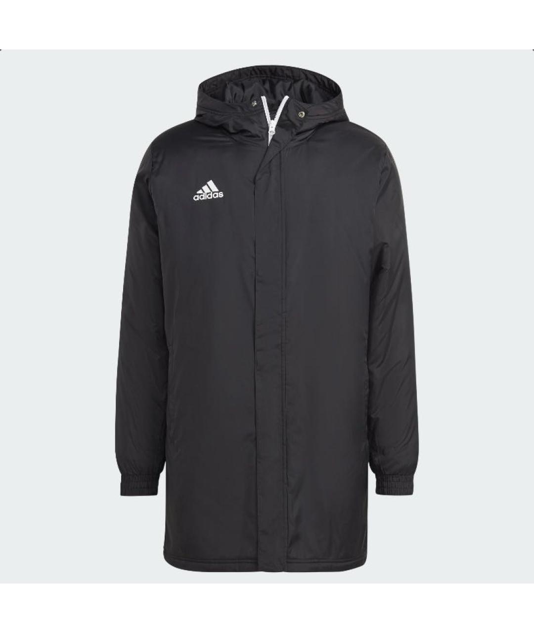 ADIDAS Черная полиэстеровая куртка, фото 7