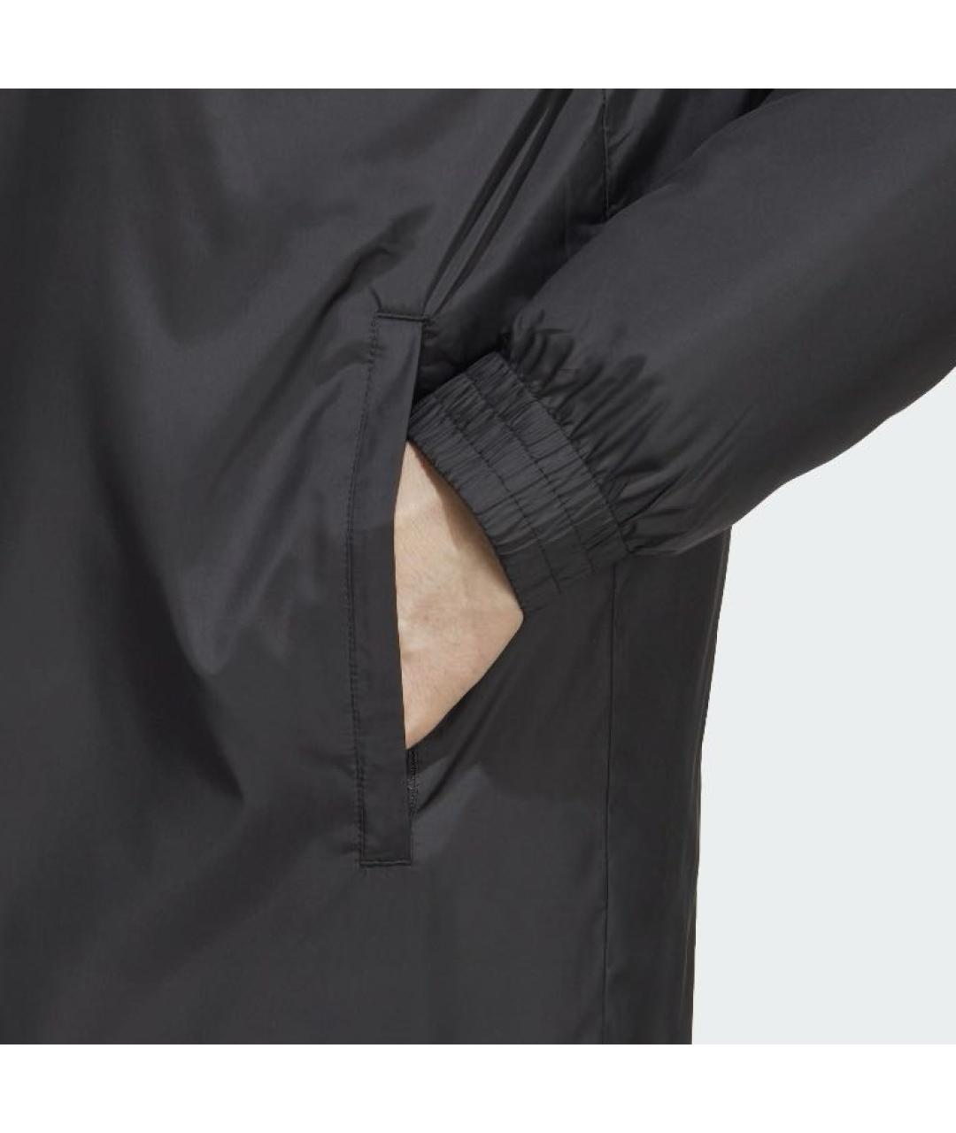 ADIDAS Черная полиэстеровая куртка, фото 6