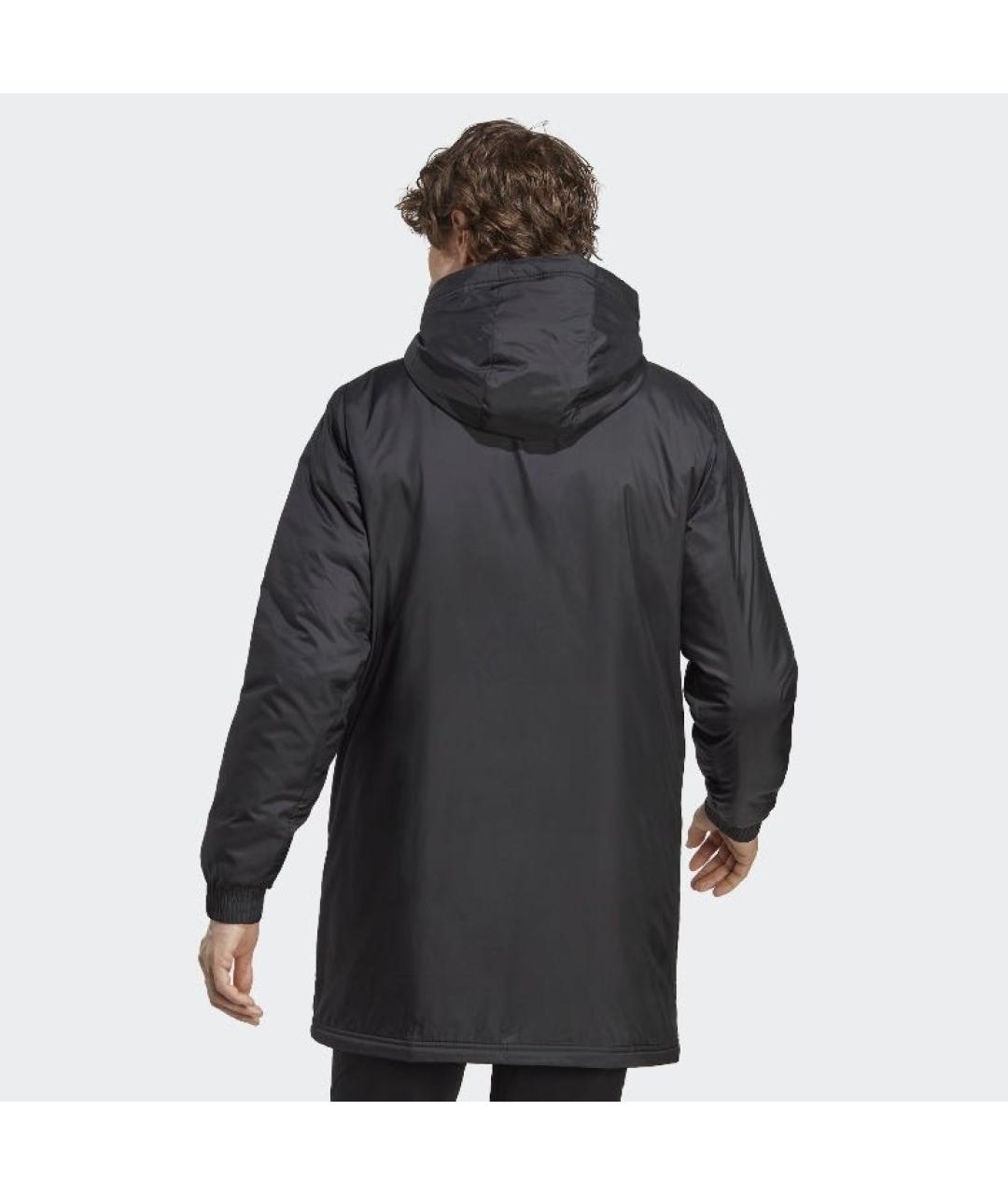 ADIDAS Черная полиэстеровая куртка, фото 3