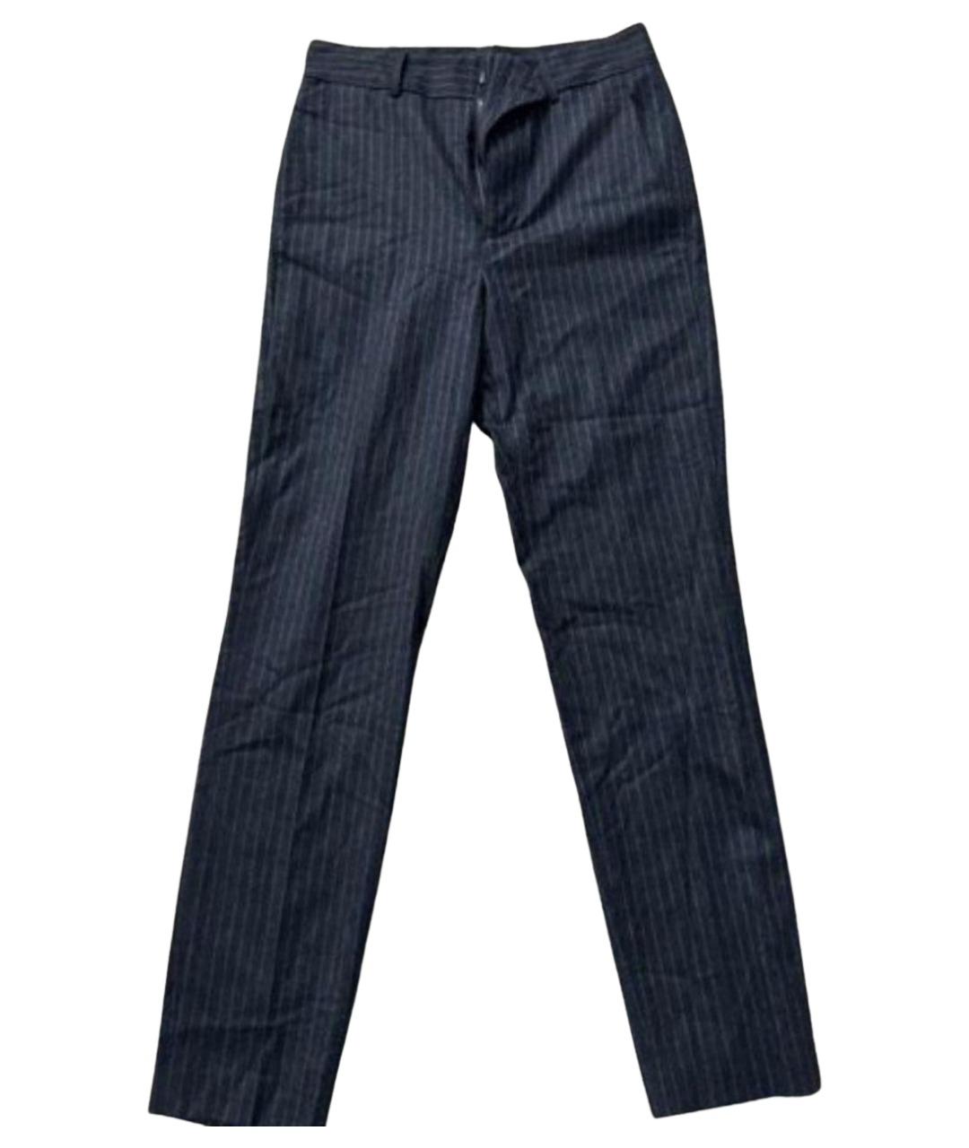 ISABEL MARANT Черные шерстяные брюки узкие, фото 1