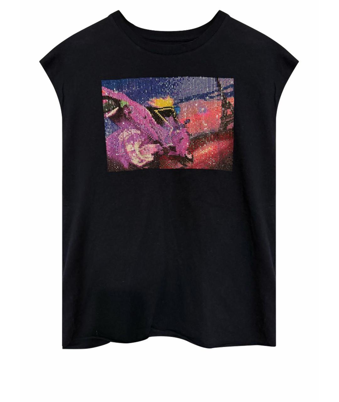 ZADIG & VOLTAIRE Темно-синяя хлопковая футболка, фото 1