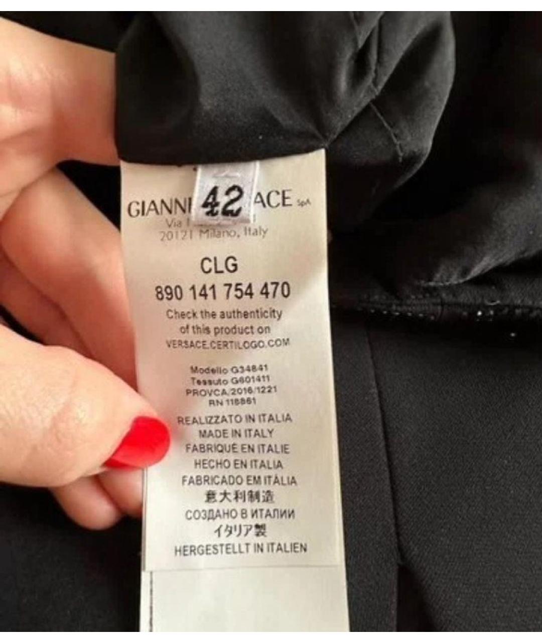 VERSACE COLLECTION Черное вечернее платье, фото 5