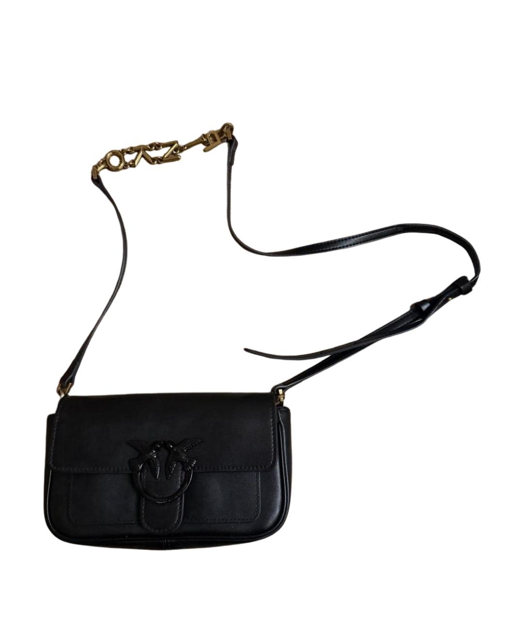 PINKO Черная сумка через плечо, фото 1