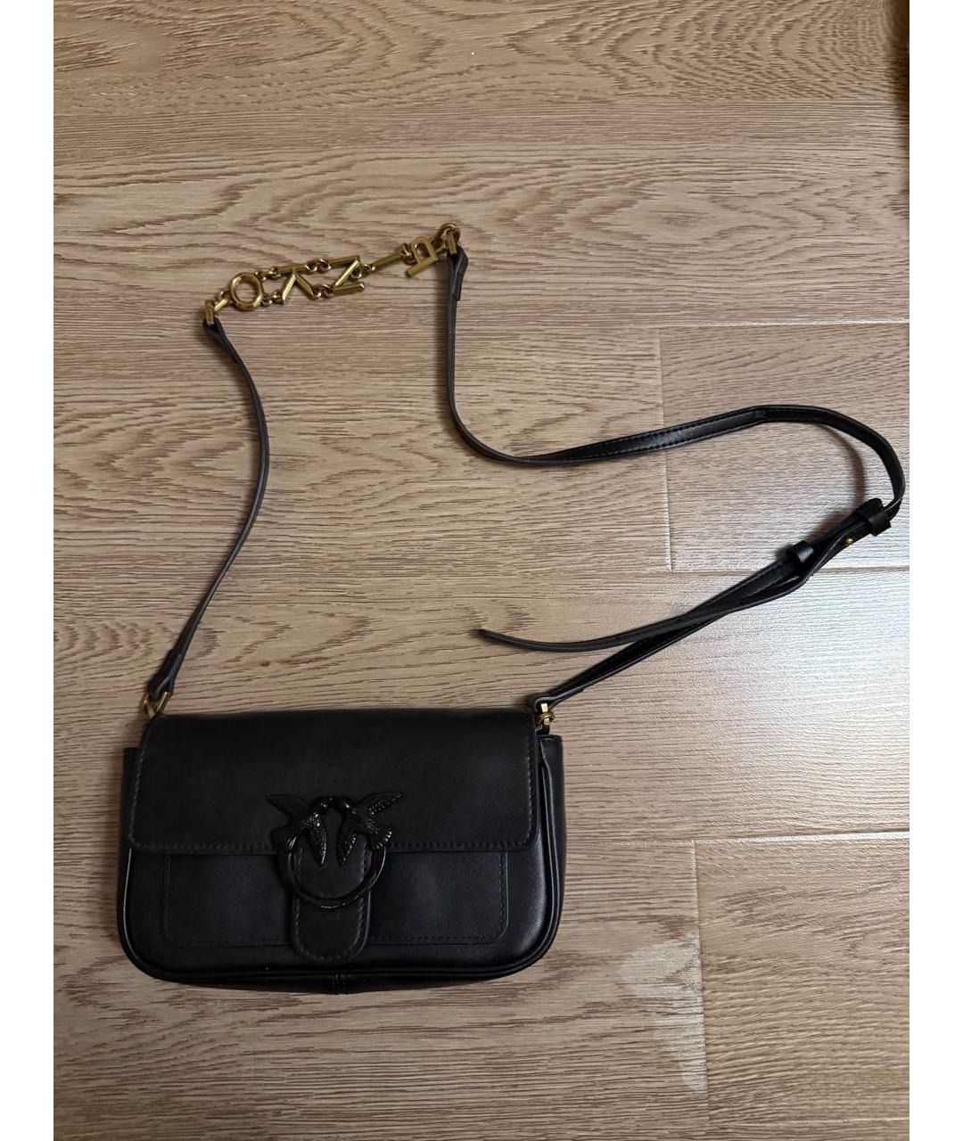 PINKO Черная сумка через плечо, фото 4