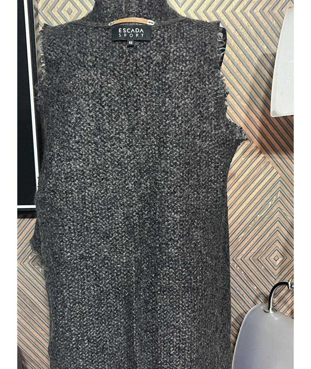 ESCADA Серый шерстяной кардиган, фото 3