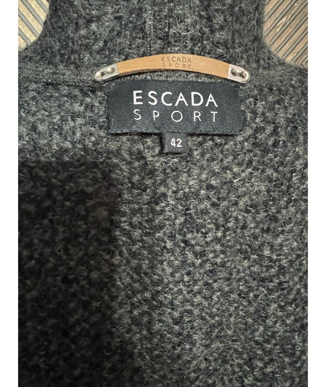 ESCADA Серый шерстяной кардиган, фото 4