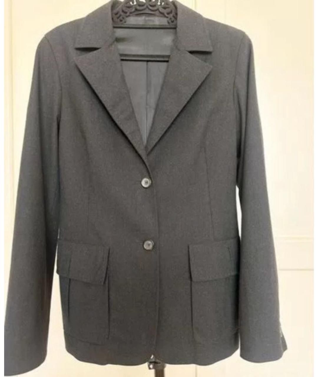 JIL SANDER Серый шерстяной жакет/пиджак, фото 6