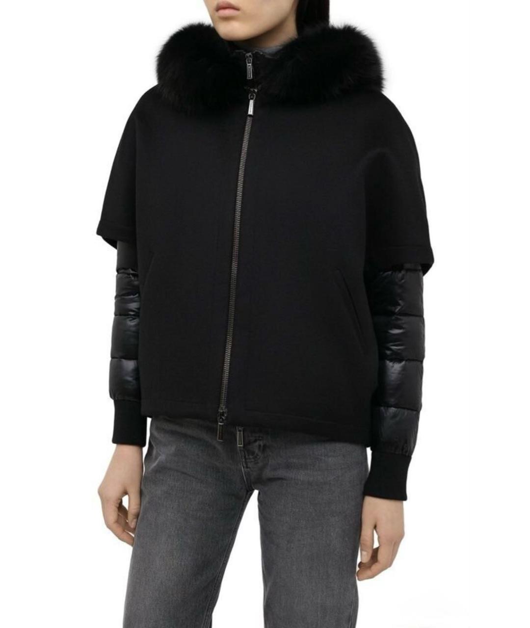MOORER Черный пуховик, фото 2