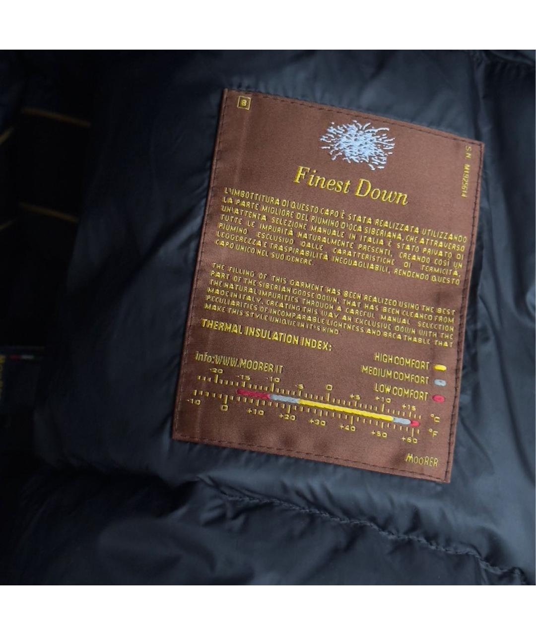 MOORER Черный пуховик, фото 7
