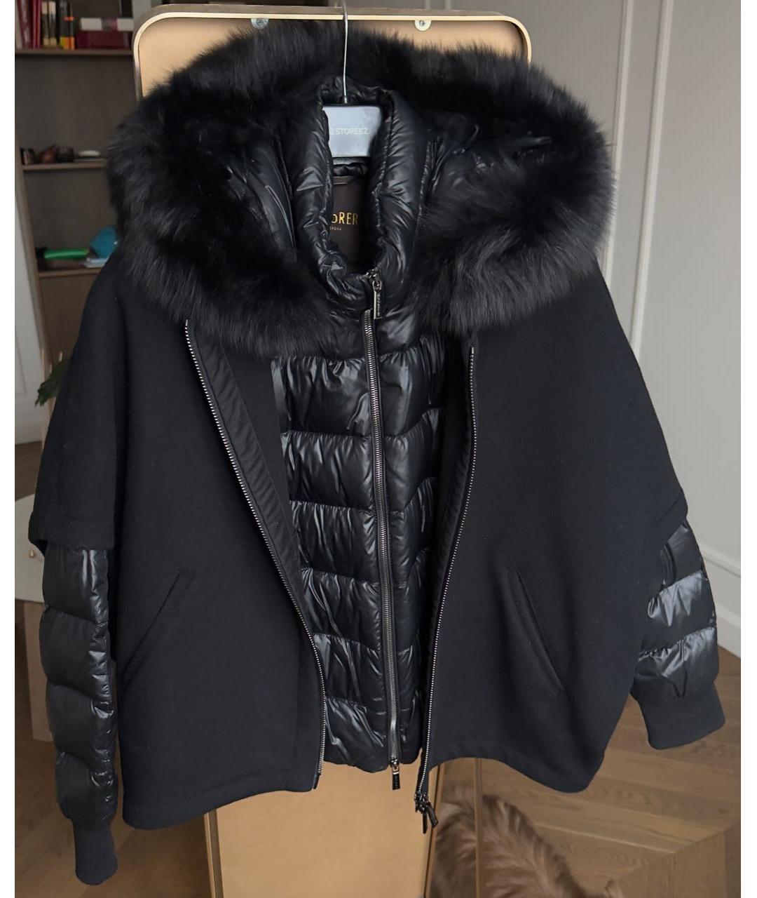 MOORER Черный пуховик, фото 4