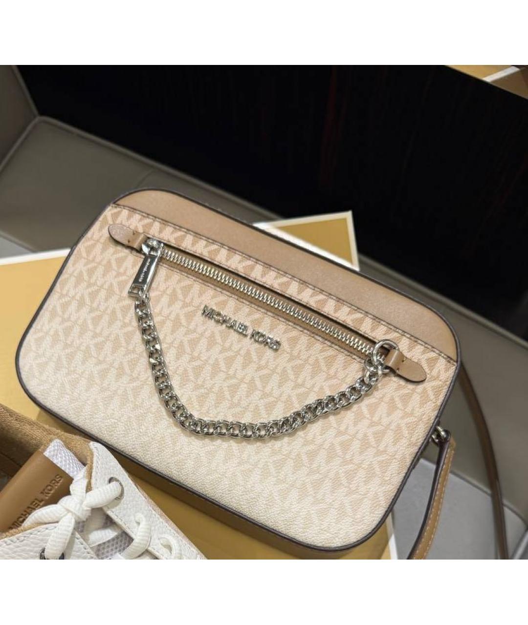 MICHAEL KORS Бежевая сумка через плечо, фото 5