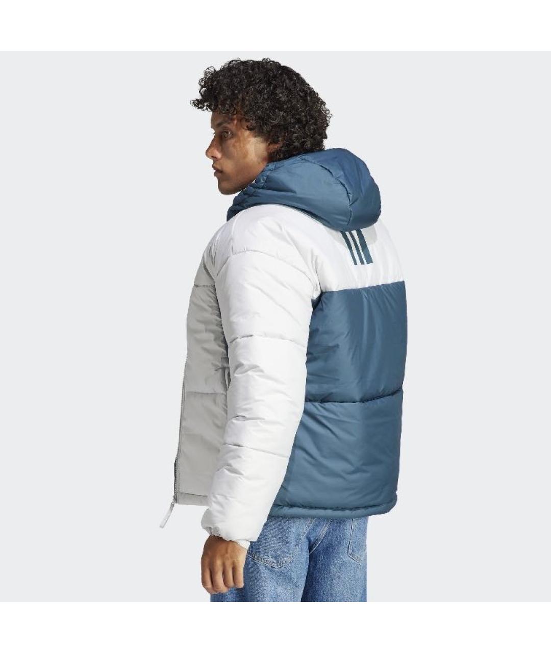 ADIDAS Белая полиэстеровая куртка, фото 3