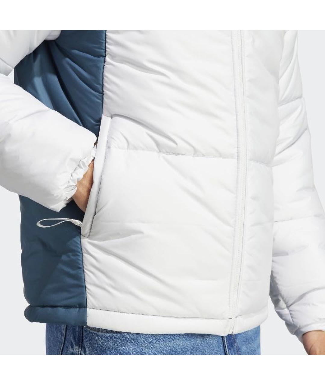 ADIDAS Белая полиэстеровая куртка, фото 5