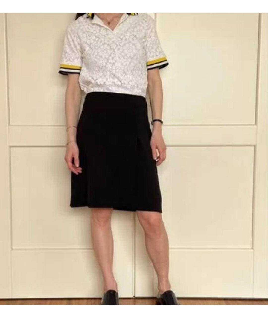 PRADA Черная шерстяная юбка миди, фото 3