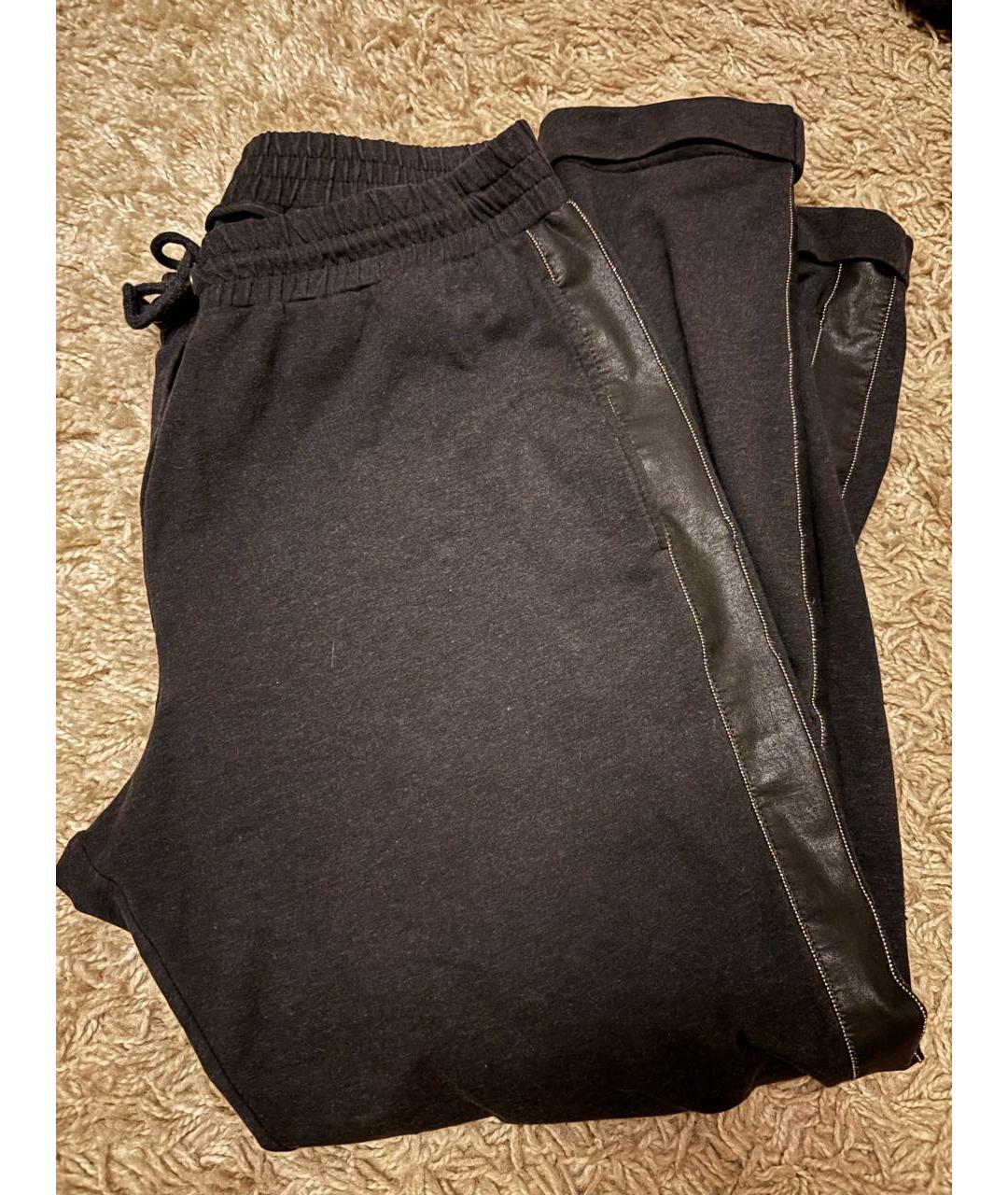 BRUNELLO CUCINELLI Антрацитовый хлопковый спортивные костюмы, фото 6