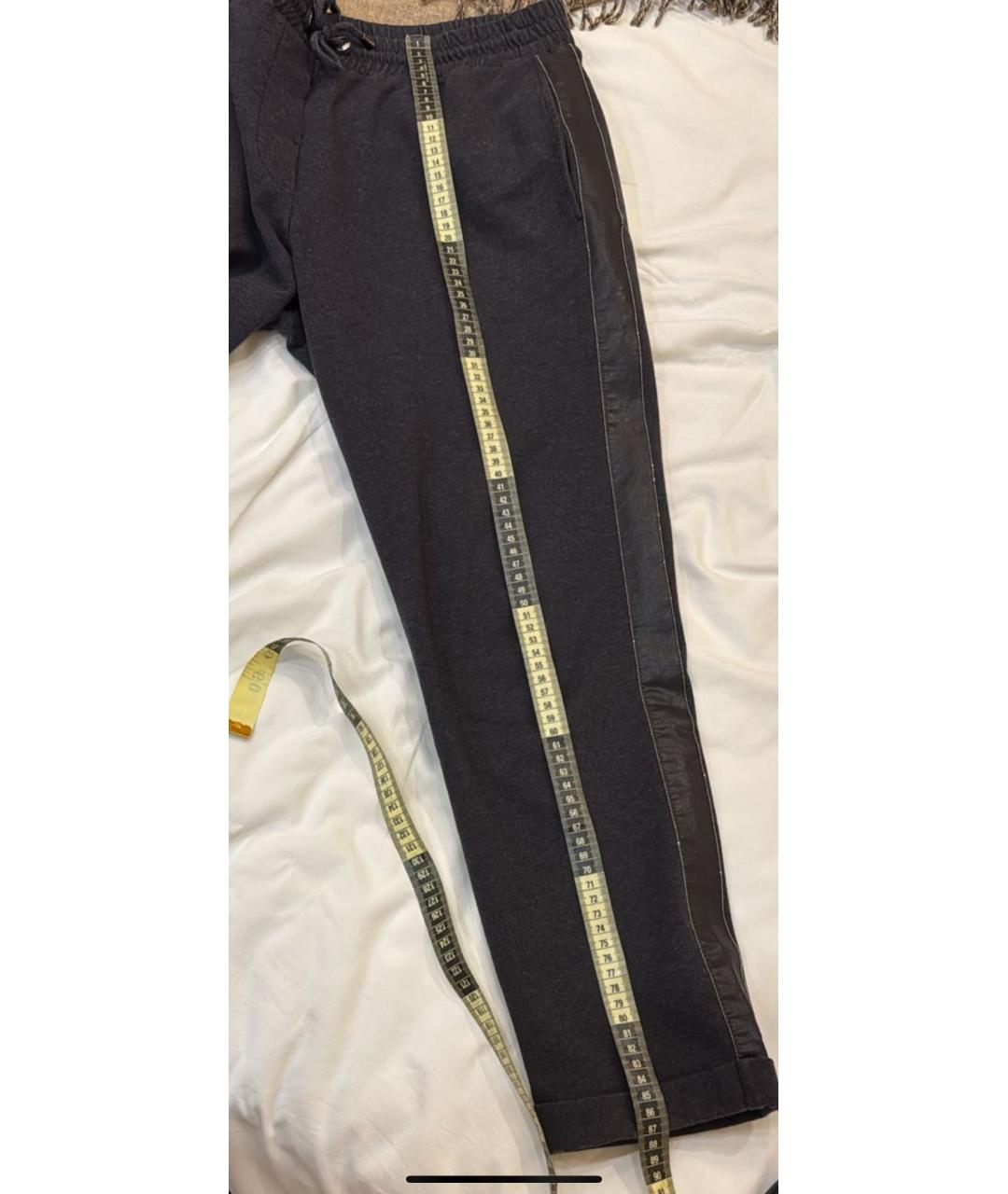 BRUNELLO CUCINELLI Антрацитовый хлопковый спортивные костюмы, фото 5