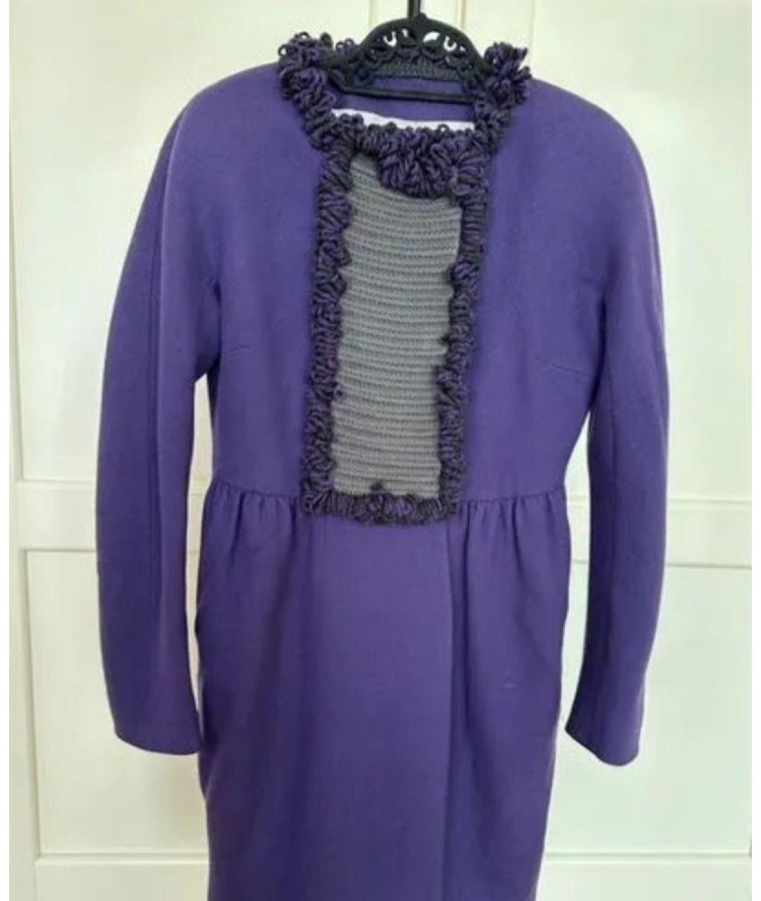 MISSONI Фиолетовое шерстяное пальто, фото 7