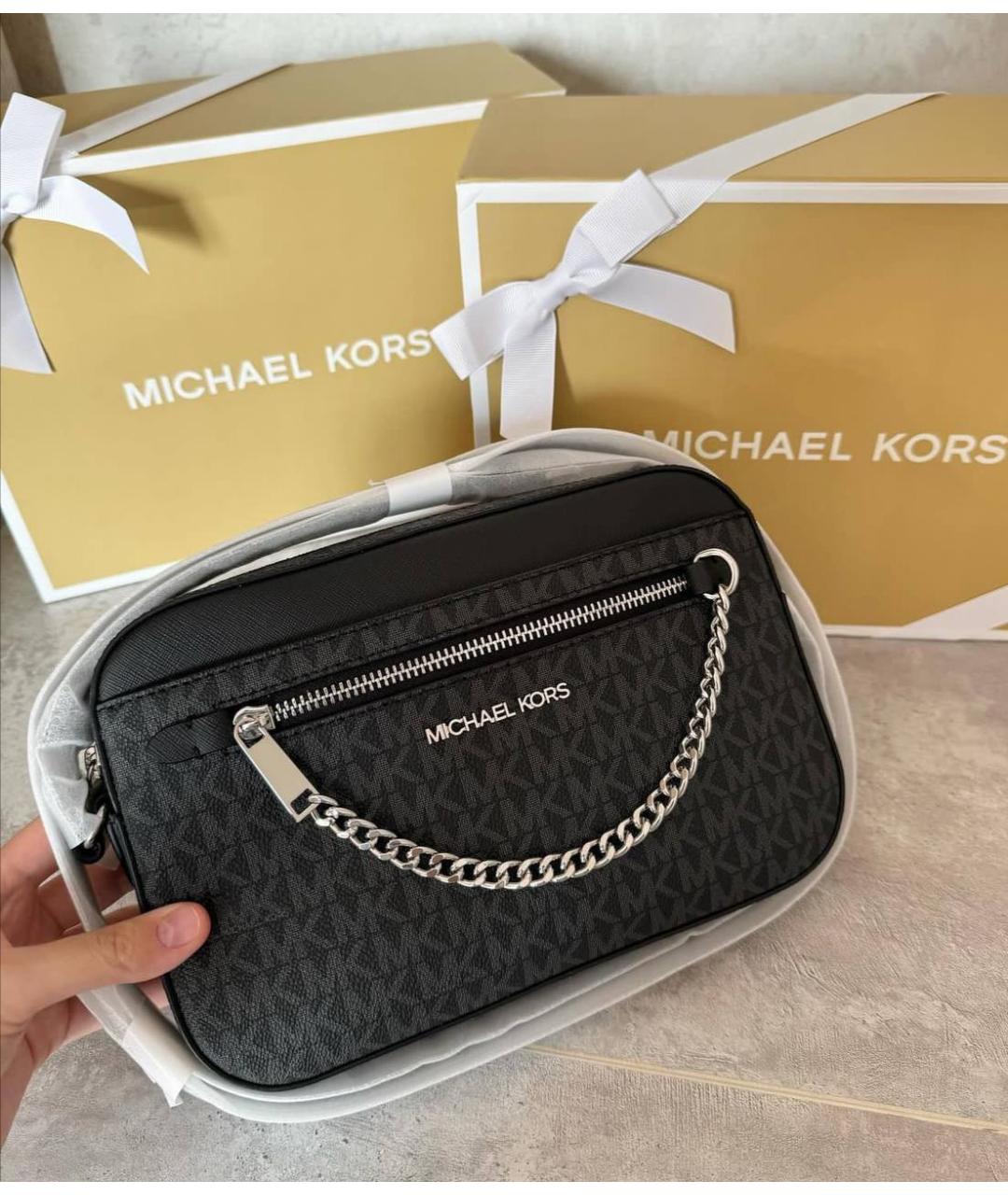 MICHAEL KORS Черная сумка через плечо, фото 4