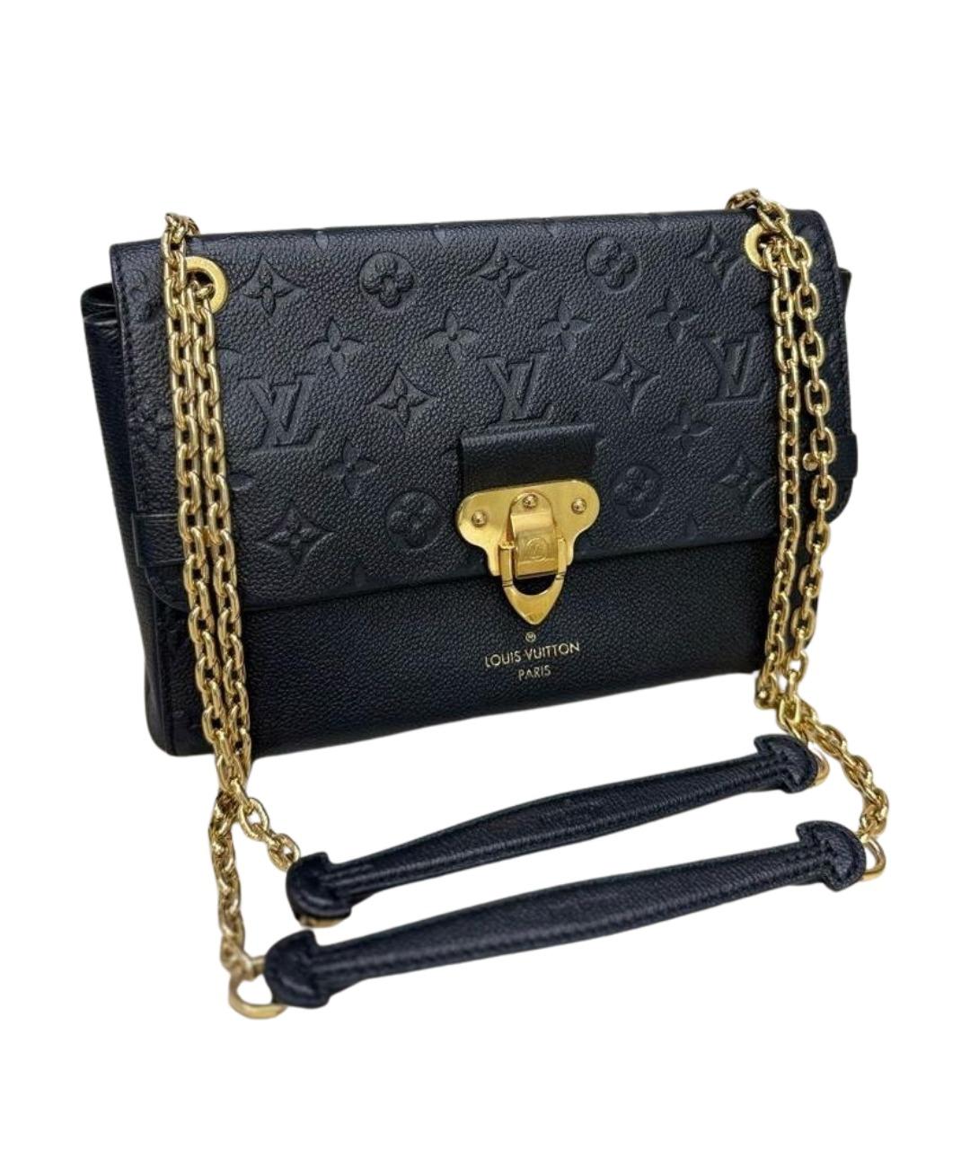 LOUIS VUITTON Черная кожаная сумка через плечо, фото 1