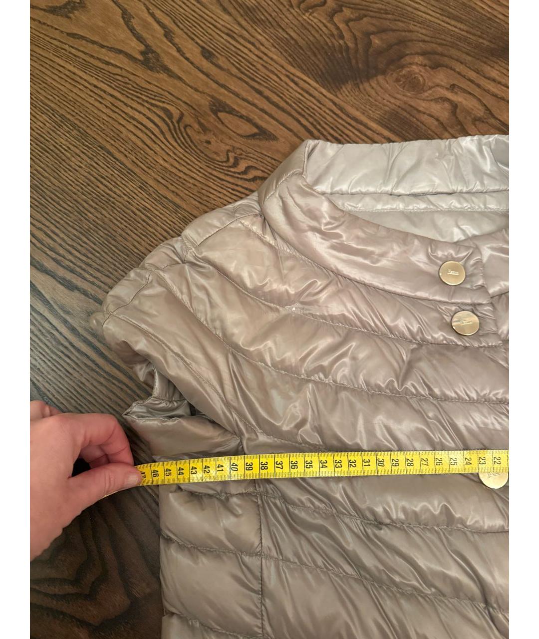 HERNO Бежевый полиамидовый жилет, фото 5