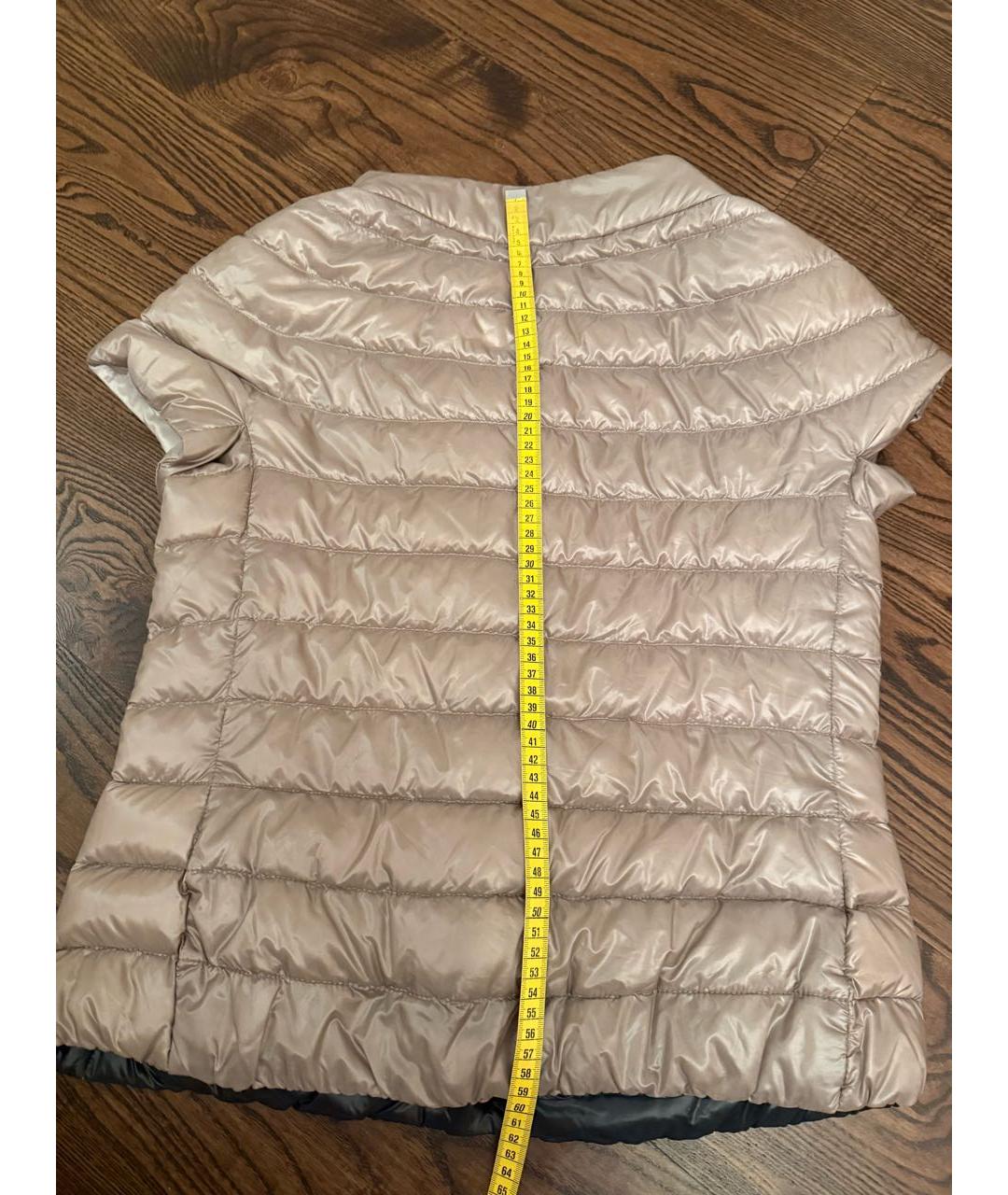 HERNO Бежевый полиамидовый жилет, фото 6