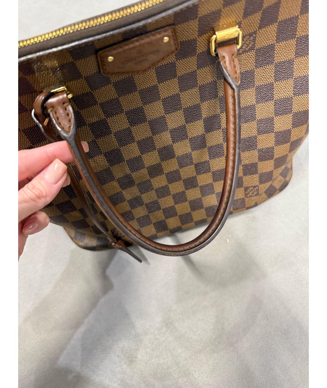 LOUIS VUITTON Коричневая сумка тоут, фото 7