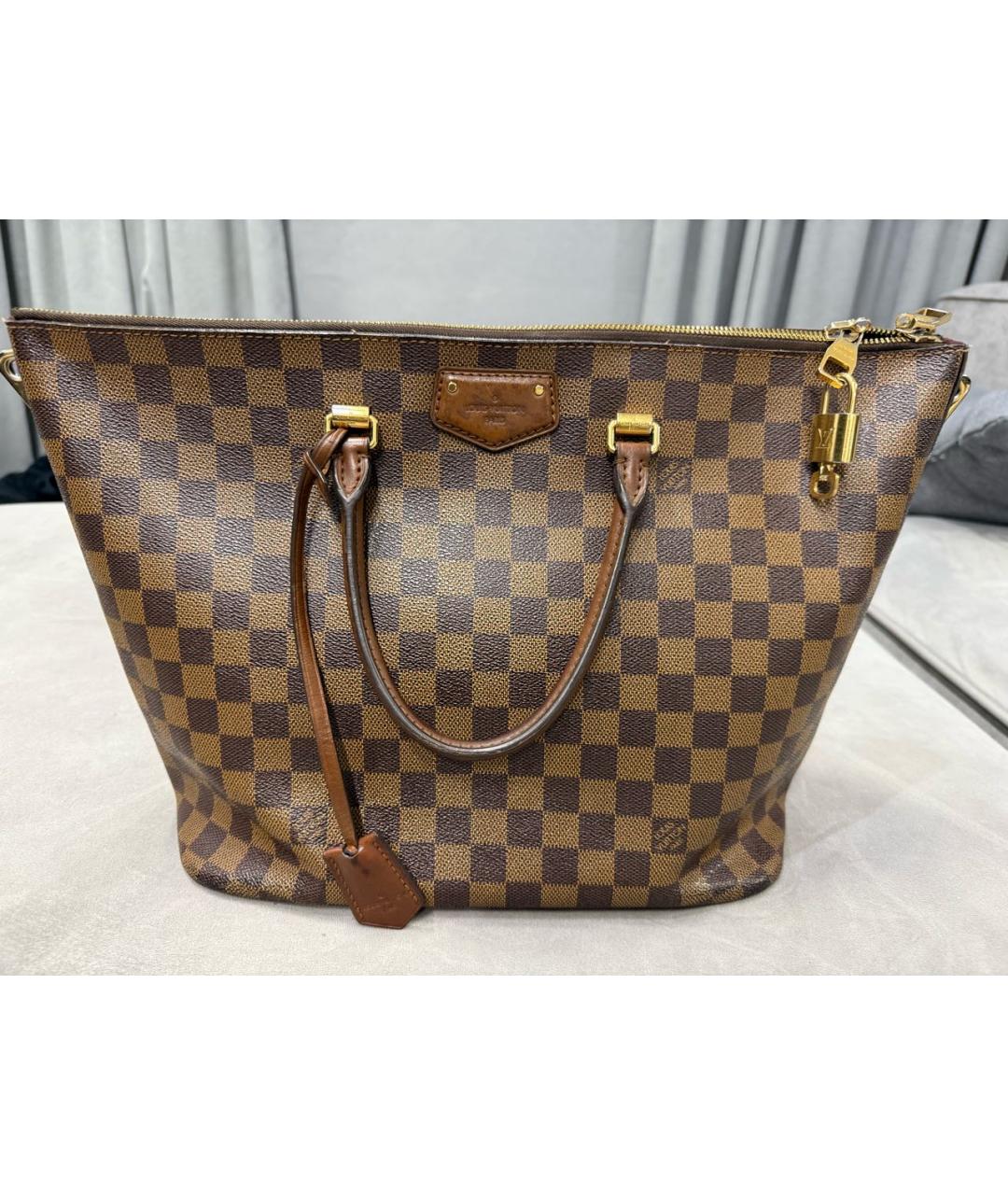 LOUIS VUITTON Коричневая сумка тоут, фото 8